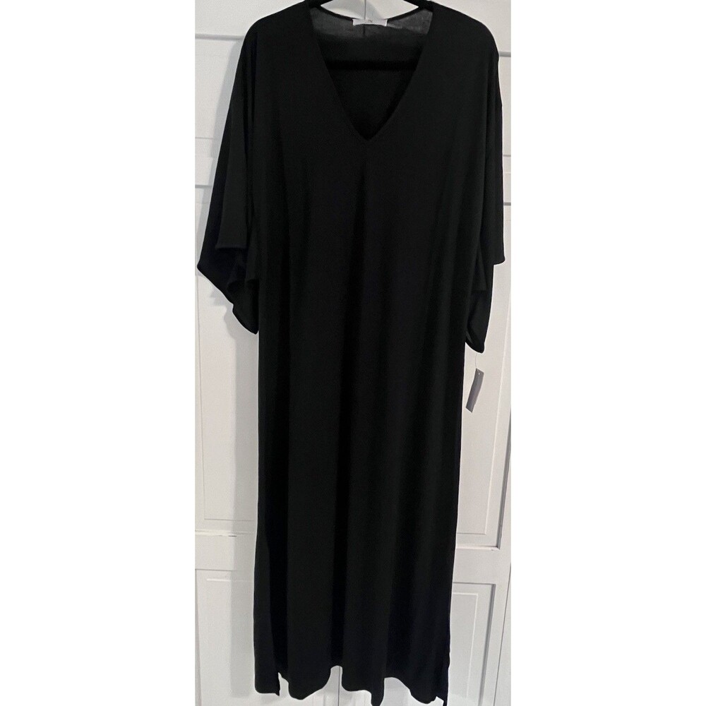 N by Natori Black Congo Caftan Style ZC0001 Size Medium